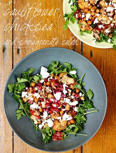 Cauliflower, Chickpea and Pomegranate Salad