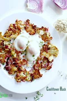 Cauliflower Hash Poached Egg