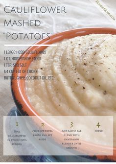 Cauliflower Mashed Potatoes (GAPS Intro, Primal, Grain Free