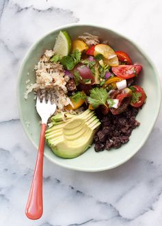 Cauliflower Rice Black Bean Burrito Bowls