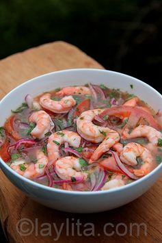 Ceviche de camarón