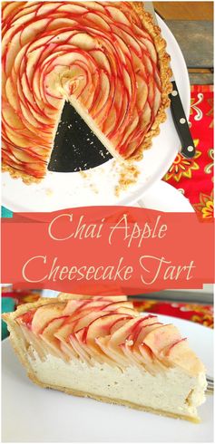 Chai Apple Cheesecake Tart