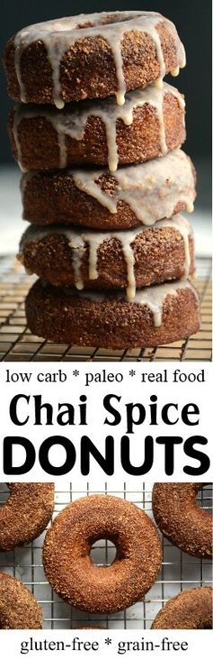 Chai Spice Coconut Flour Paleo Donuts