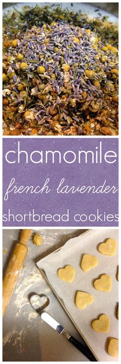 Chamomile & French Lavender Shortbread Cookies with Honey Glaze