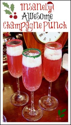 Champagne Punch for Christmas or New Year's