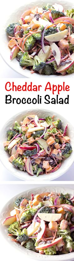 Cheddar Apple Broccoli Salad