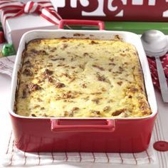 Cheese Grits & Sausage Breakfast Casserole