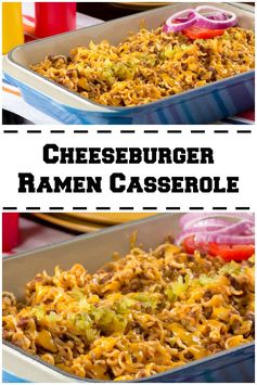 Cheeseburger Ramen Casserole