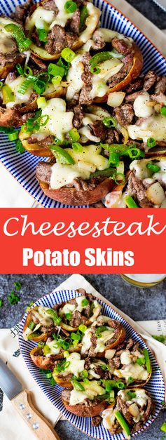 Cheesesteak Potato Skins