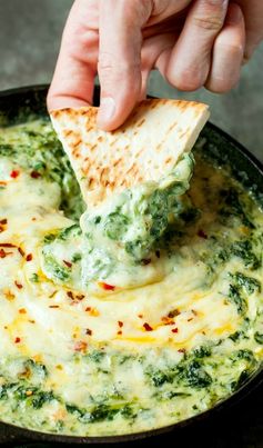 Cheesy Baked Shrimp and Spinach Dip