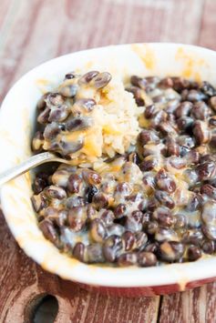 Cheesy Black Beans and Rice