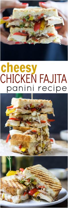 Cheesy Chicken Fajita Panini