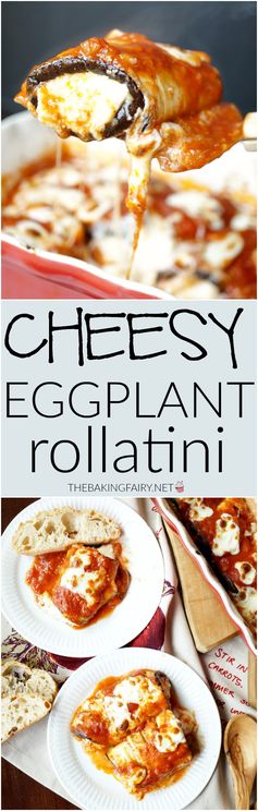 Cheesy eggplant rollatini