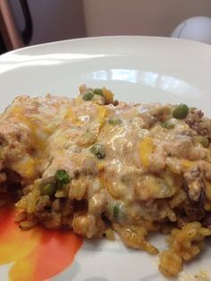 Cheesy Ground Beef Rice Casserole