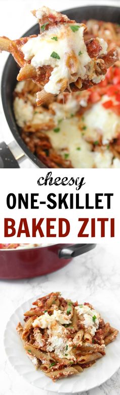 Cheesy One-Skillet Baked Ziti