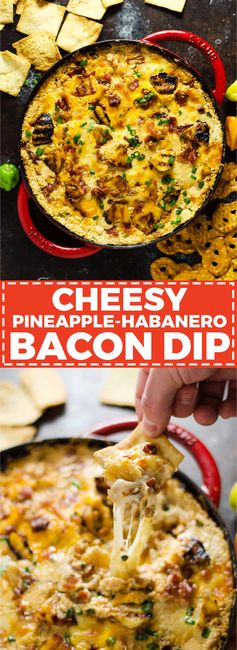 Cheesy Pineapple-Habanero Bacon Dip