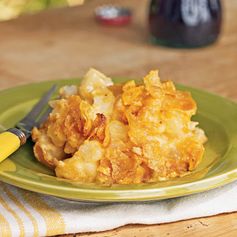 Cheesy Potato Casserole with Corn Flakes