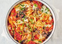 Cheesy Ravioli Pasta Bake