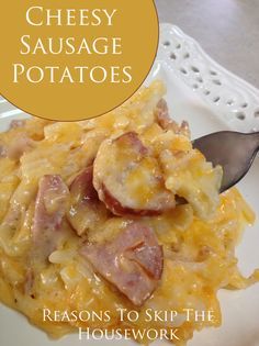 Cheesy Sausage and Potatoes