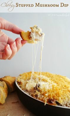 Cheesy Stuffed Mushroom Dip