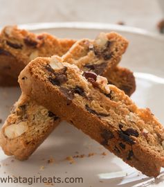 Cherry Almond Chocolate Chip Biscotti