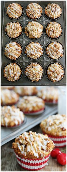 Cherry Almond Streusel Muffins