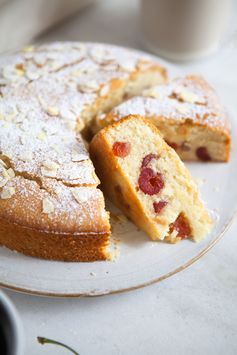 Cherry and almond cake (Vegan, Gluten Free