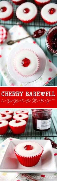 Cherry Bakewell Cupcakes