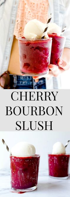 Cherry Bourbon Slush