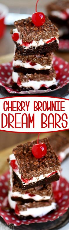 Cherry Brownie Dream Bars