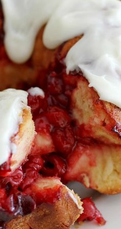 Cherry Cheesecake Monkey Bread