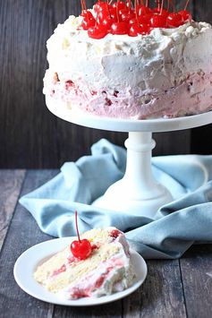 Cherry Coconut Tres Leches Cake