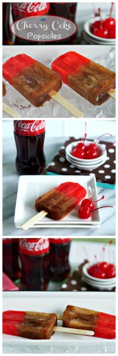 Cherry Coke Popsicles