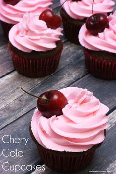 Cherry Cola Cupcakes