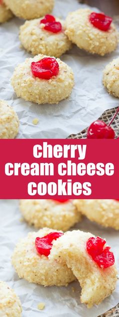 Cherry Cream Cheese Cookies