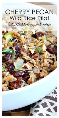 Cherry Pecan Wild Rice Pilaf