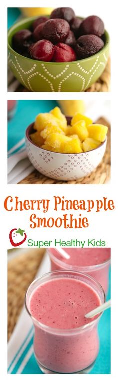 Cherry Pineapple Smoothie for Kids