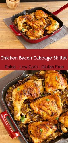 Chicken Bacon Cabbage Skillet