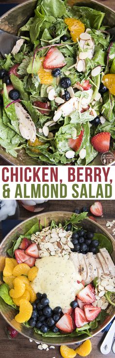 Chicken, Berry, and Almond Salad