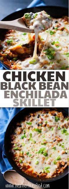 Chicken Black Bean Enchilada Skillet