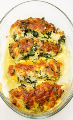 Chicken Breasts Stuffed with Mozzarella and Spinach