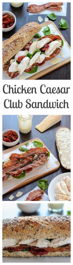 Chicken Caesar Sandwich with Bacon