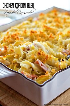 Chicken Cordon Bleu Noodle Casserole