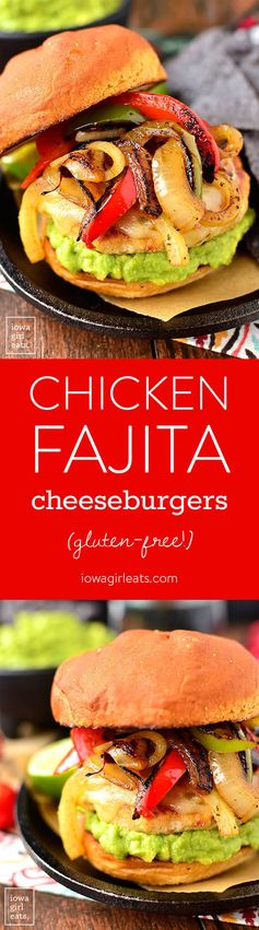 Chicken Fajita Cheeseburgers