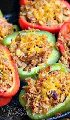 Chicken Fajita Stuffed Peppers