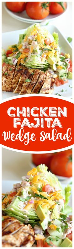 Chicken Fajita Wedge Salad