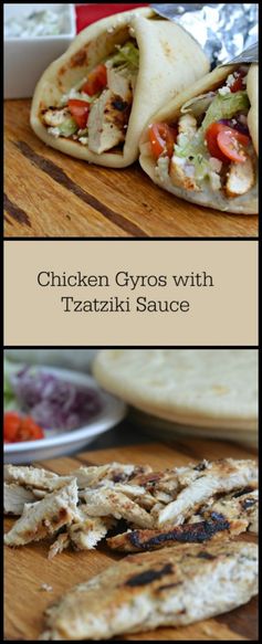 Chicken Gyro with Tzatziki Sauce