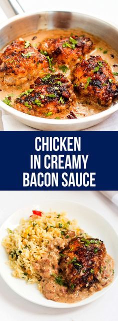 Chicken in Creamy Bacon Sauce