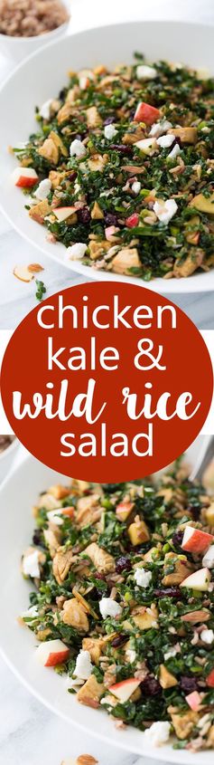 Chicken, Kale & Wild Rice Salad (Cubby’s Copycat