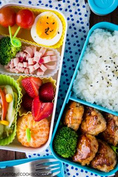 Chicken Meatball Bento